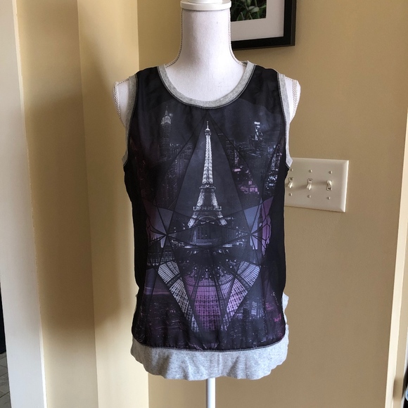 Guess sheer Eiffel Tower tank - Picture 1 of 7